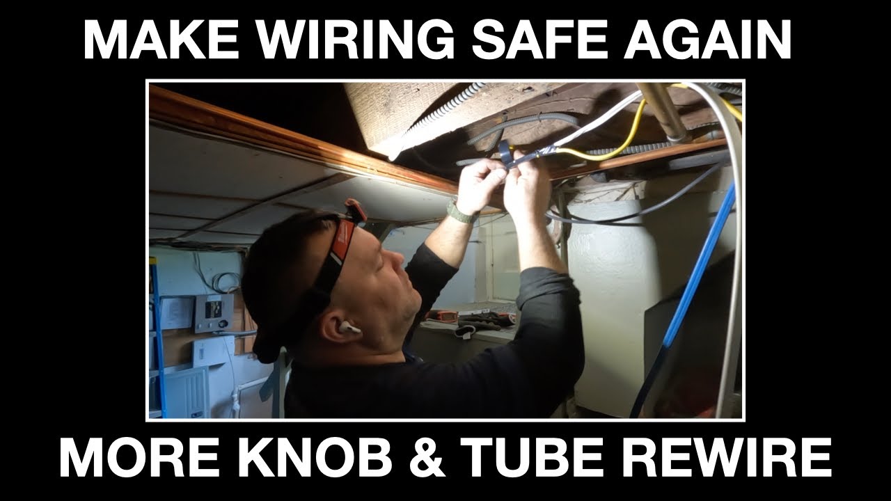 Replacing knob and tube with new wiring to the kitchen and basement