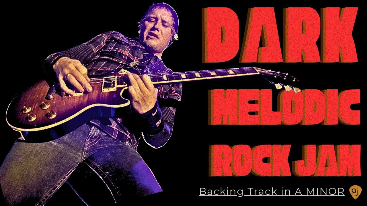 Dark Melodic Rock Jam | Guitar Backing Track (A Minor)