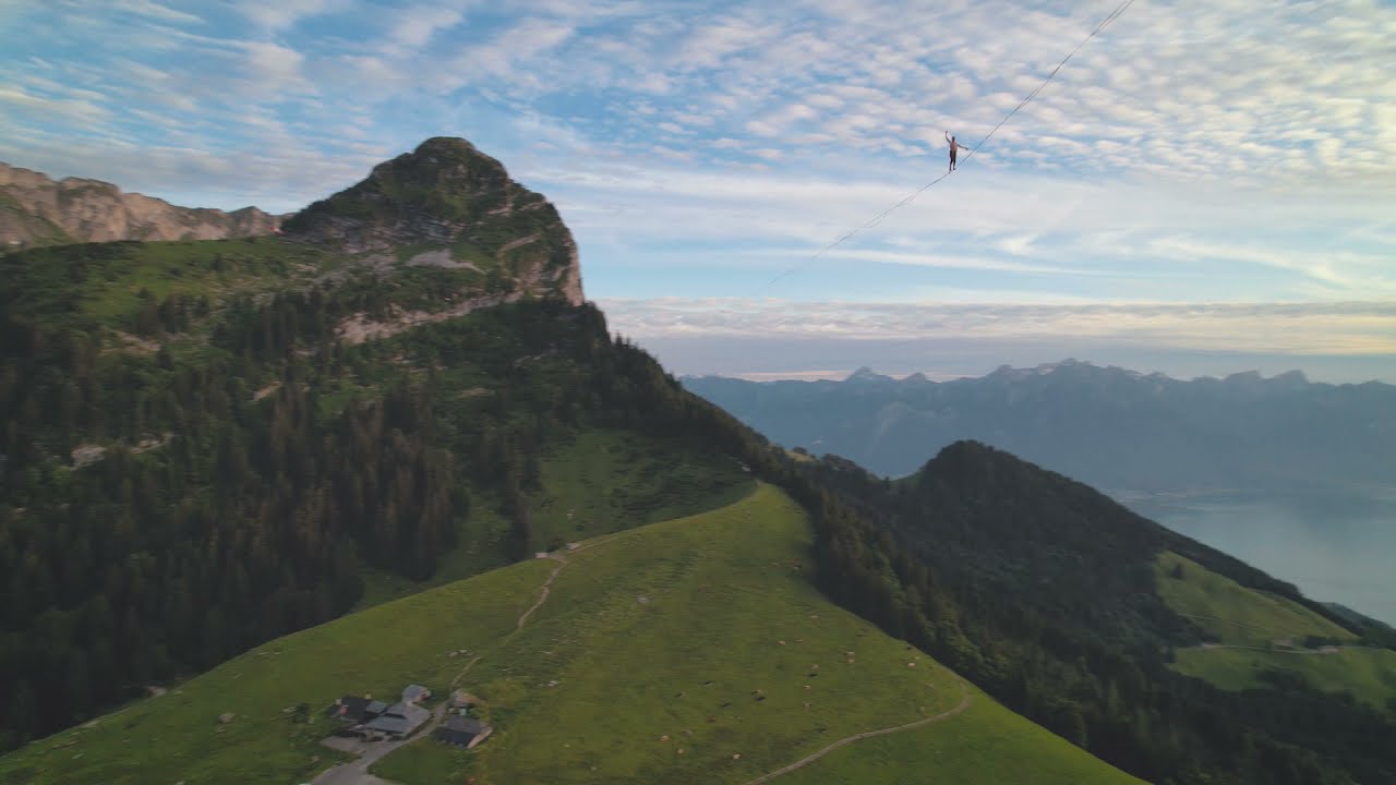 We walked the longest slackline in Switzerland!