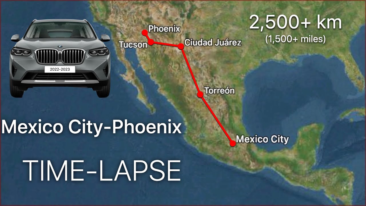 Mexico City&ndash;Phoenix TIME-LAPSE roadtrip