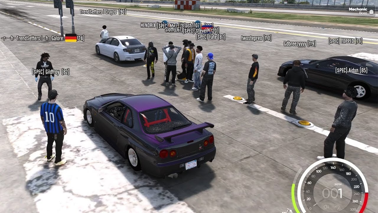 7.5 Second Cars 1/4 Mile Drag Racing Tournament With Rewards - Import Face Off | GTA 5 FiveM