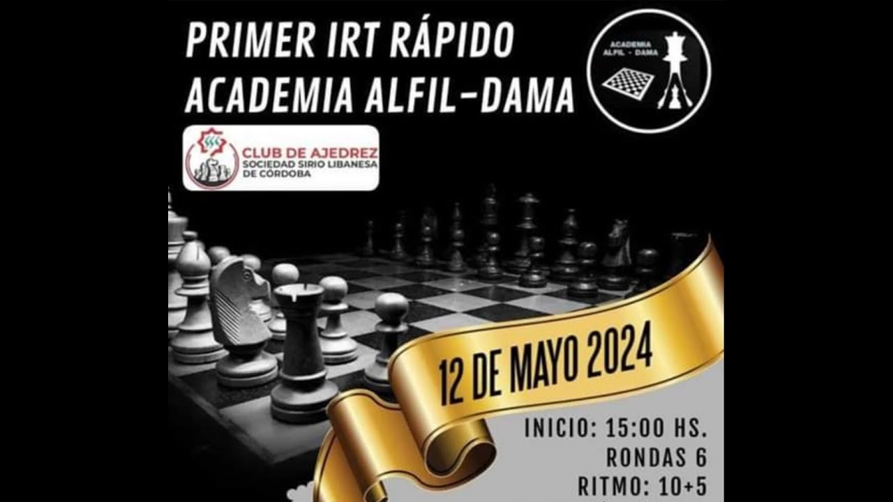 Torneo IRT R&aacute;pido Academia Alfil Dama 12/05/24