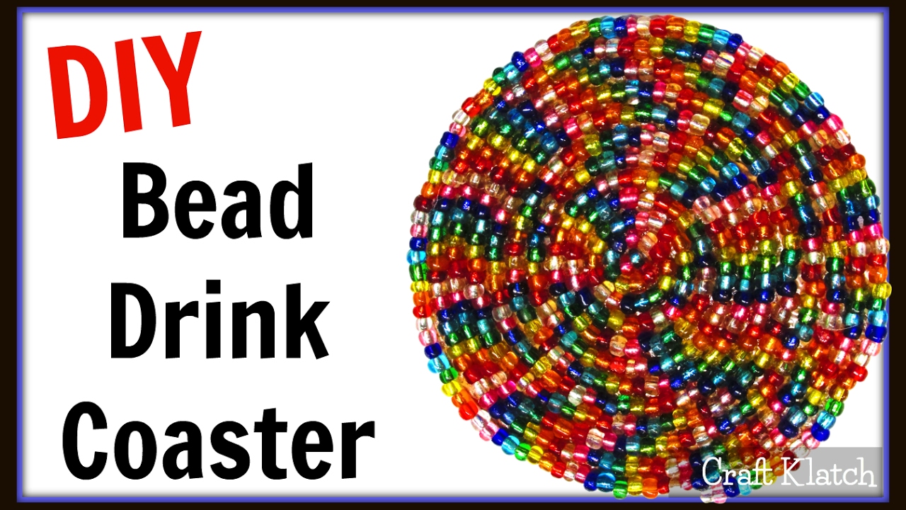 Easy Bead Drink Coaster DIY