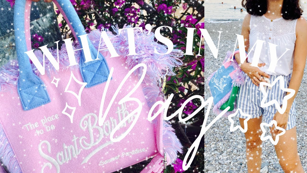 What’s in my bag! Saint Barth ! Summer Edition! 👜🌼🍬