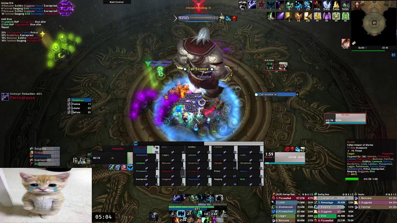 Throne of Thunder 25 HC GDKP - Resto/Ele Shaman PoV