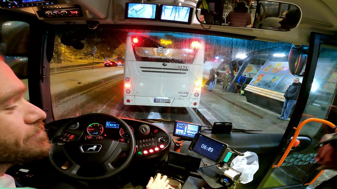 [Onboard] Snowy Morning On Line 3  - MAN Lions City CNG 18M