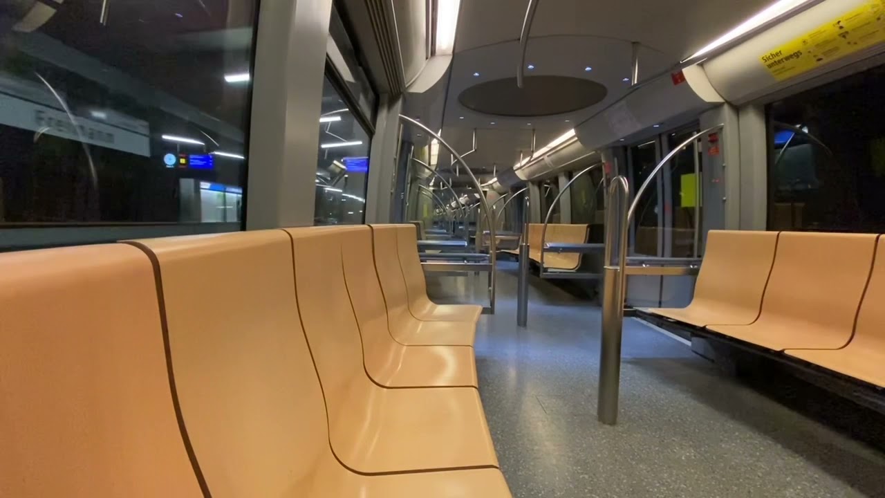 U6 MVG München C-Zug mitfahrt. Zwischen Fröttmaning und Münchner Freiheit