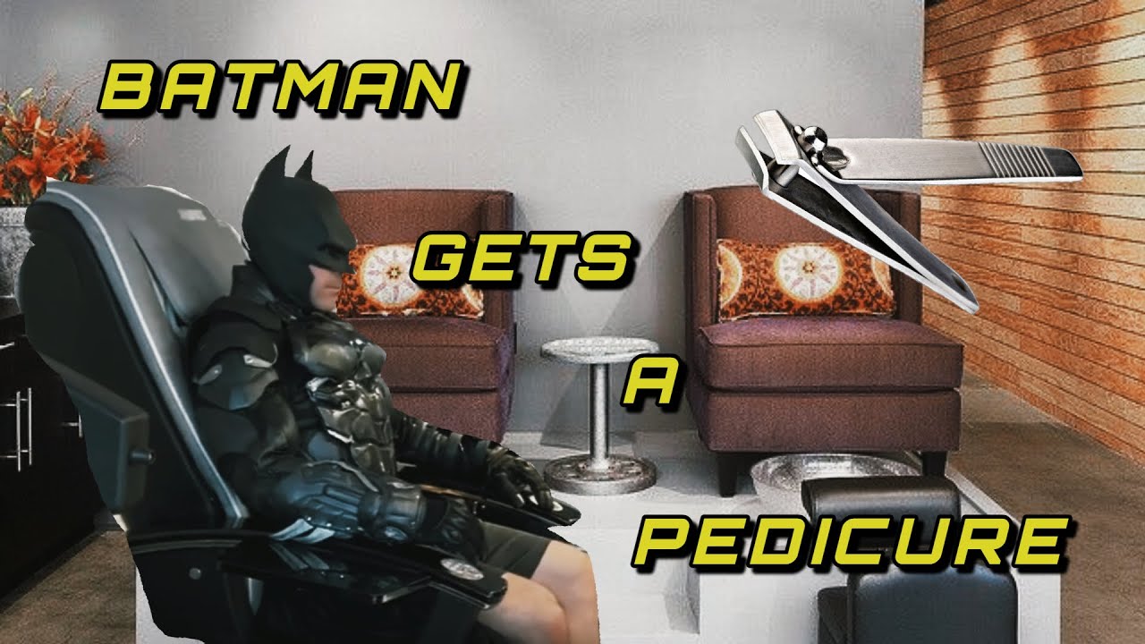 Bucks County Batman Goes For  A Pedicure