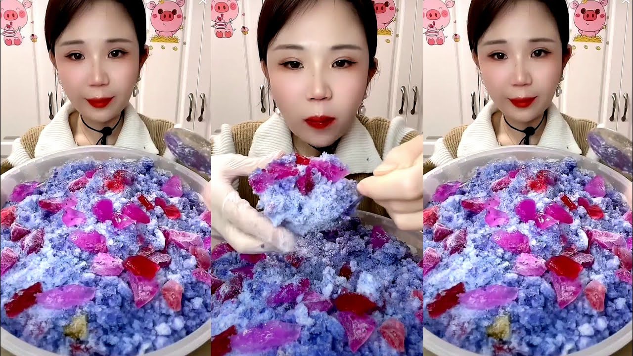 ASMR SHAVED ICE EATING YY