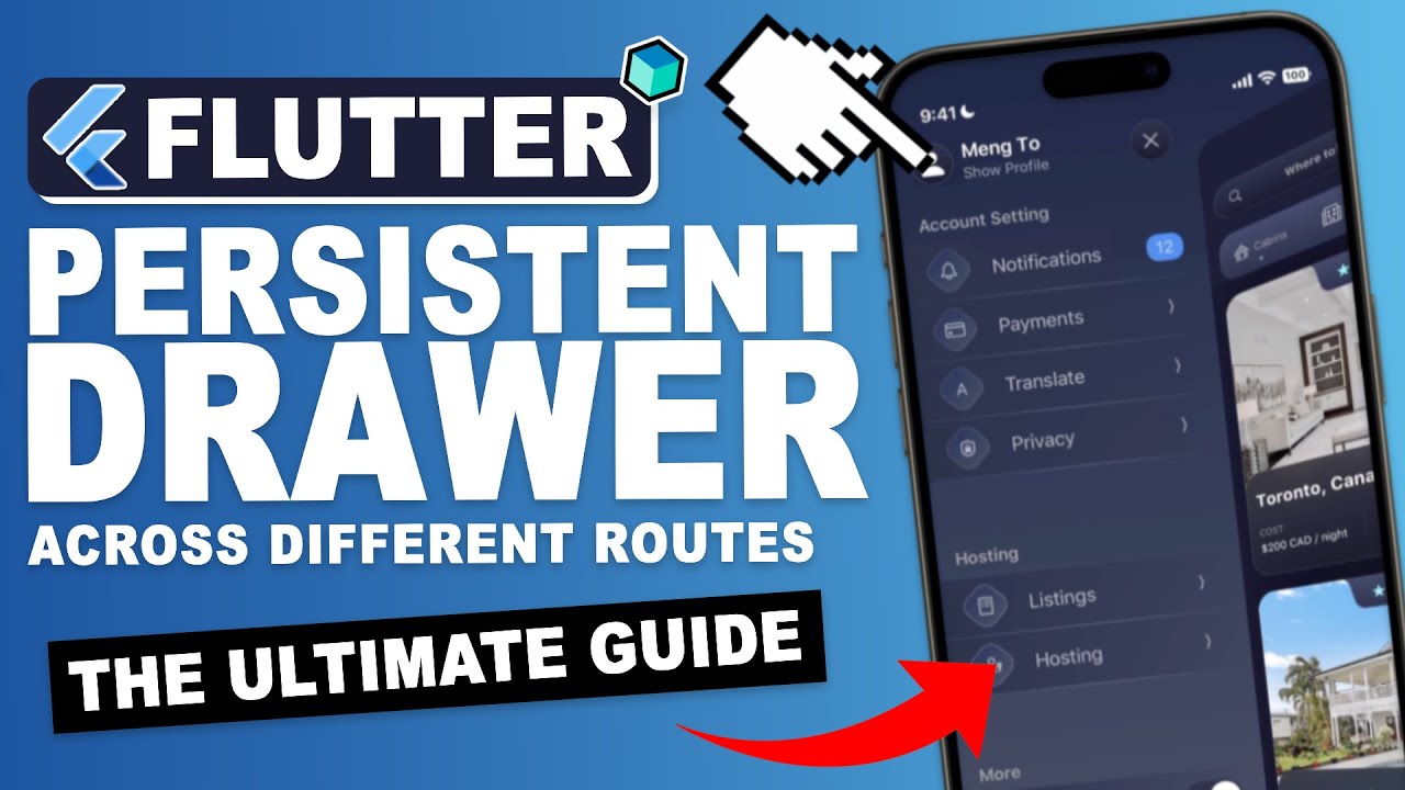 FLUTTER: постоянное отображение навигации на страницах с помощью BLOC, Flutter Drawer • Учебное п...
