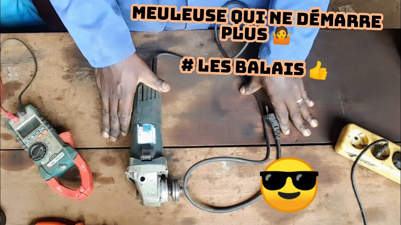 Meuleuse qui ne démarre plus # comment changer les  balais