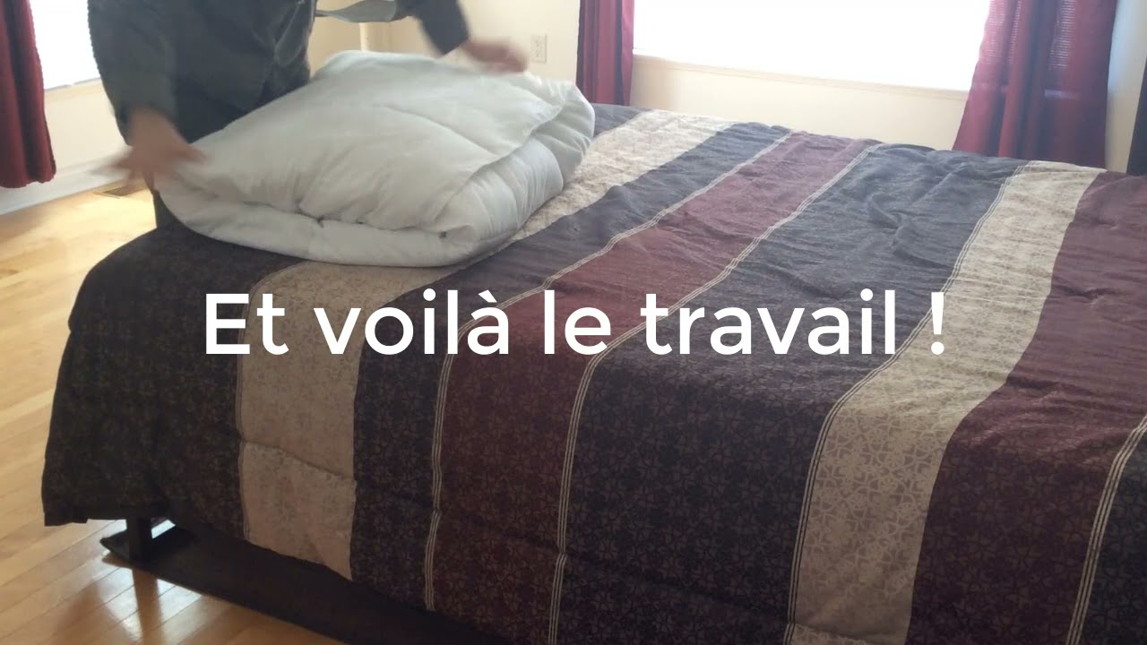 pliage couette en coussin, rangement facile