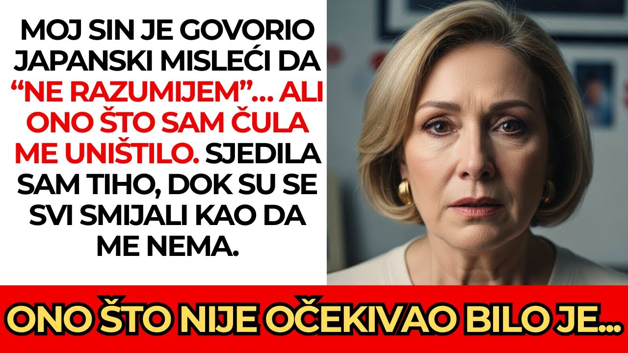 Moj sin je govorio japanski 😳 misleći da ne razumijem… rekao je nešto što nikad neću zaboraviti 💔