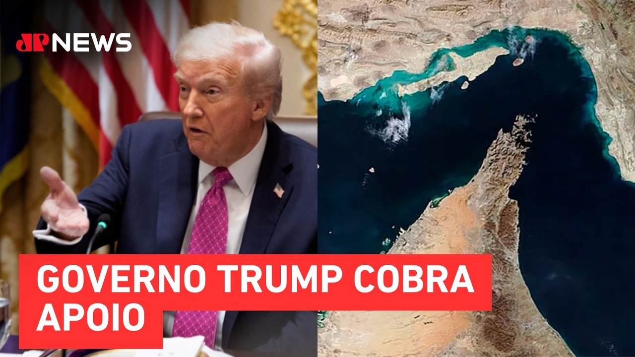 Guerra EUA-Irã: Países se recusam a enviar tropas para Estreito de Ormuz | TEMPO REAL