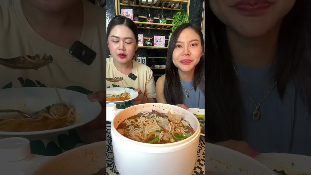 ต้มก๋วยจั๊บซดร้อนๆ กินกับน้องสาวคนสวย ต้มยังไงให้เส้นไม่เละไม่ขาด 