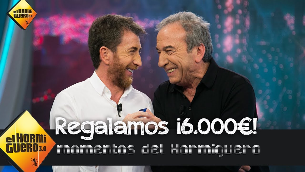 José Luis Perales ayuda a Pablo Motos a regalar 6.000 euros a una seguidora - El Hormiguero 3.0