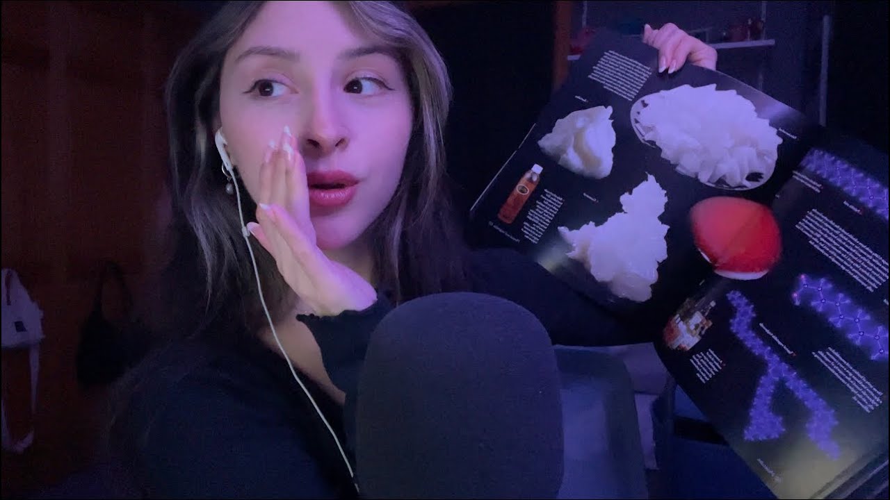 ASMR Inaudible Whispers shhh ⋆✴︎˚｡⋆ ♡ what's in my bag, book reading, tapping, etc :)