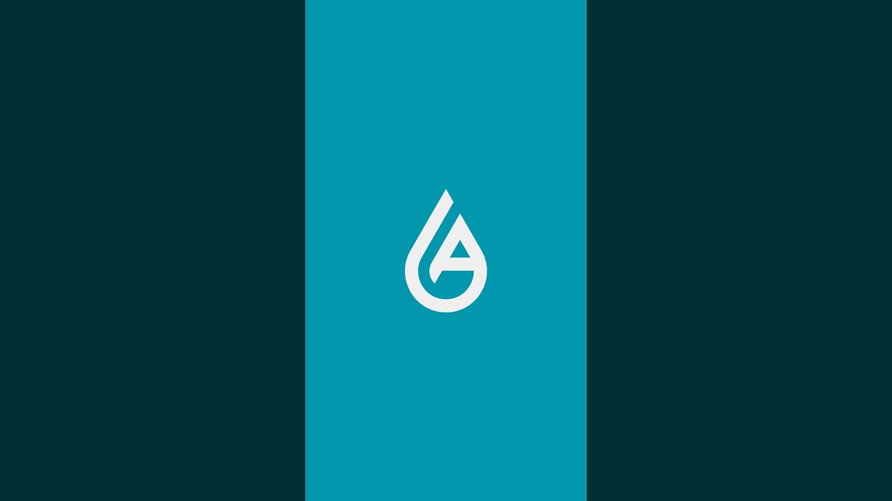 G + A + Water drop💧logo design #waterdrop  #adobeillustrator #letterlogo #logo #design #logodesign