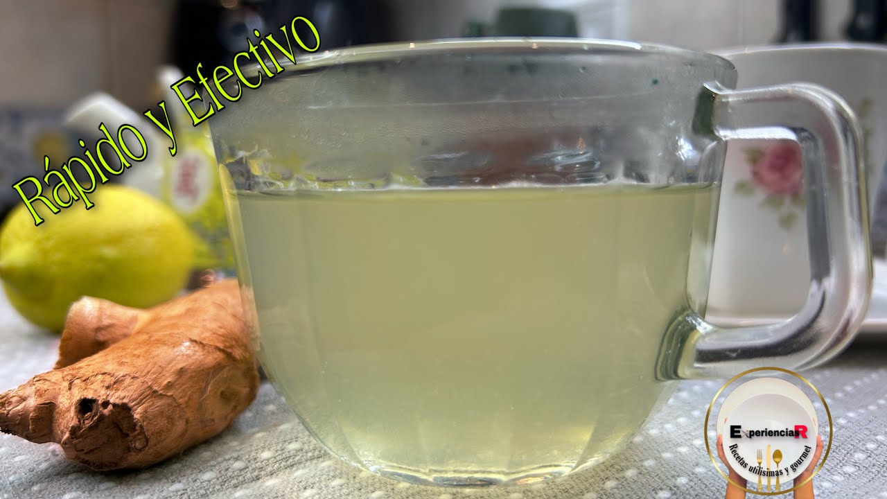 TE de JENGIBRE, LIM&Oacute;N 🍋y MIEL 🍯- C&oacute;mo hacer T&eacute; de jengibre en casa // Infusi&oacute;n de jengibre