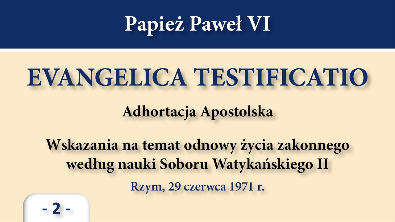 #254 Evangelica Testificatio – cz. 2