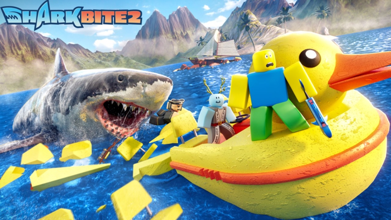 SharkBite 2 (Roblox) - CHRISTMAS HYPER SPEEDBOAT/AIRCRAFT CARRIER/AQUAMARINE SKIN MOSASAURUS Part.38