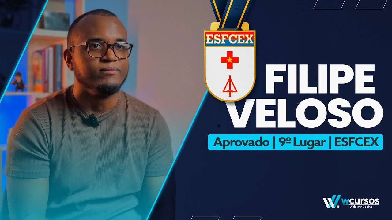 Como Filipe Veloso conquistou a aprovação no concurso da ESFCEX 2025