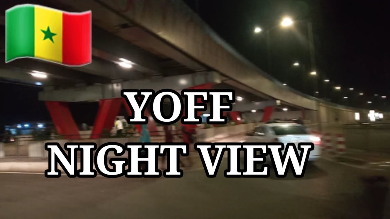 YOFF Night View Dakar Senegal🇸🇳//city Night view