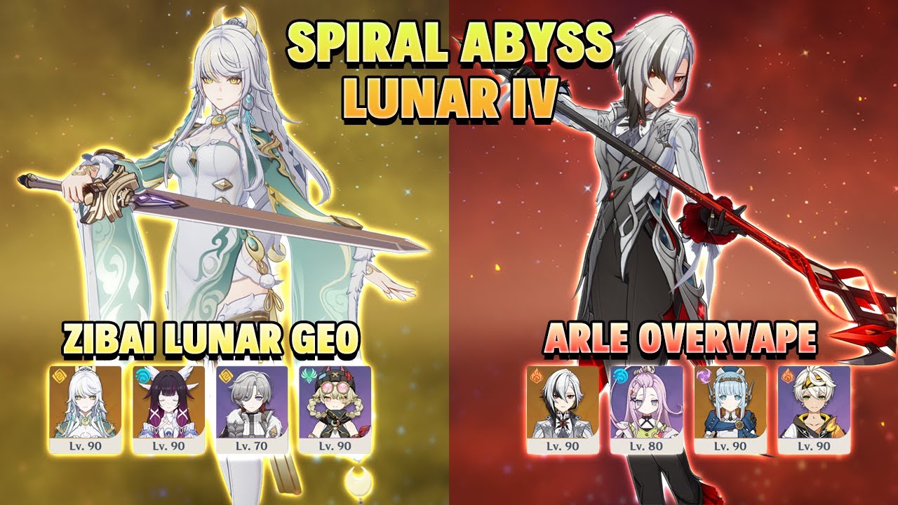 C0 Zibai & C0 Arlecchino | Spiral Abyss Lunar IV Floor 12 36-Stars | Genshin impact 6.3