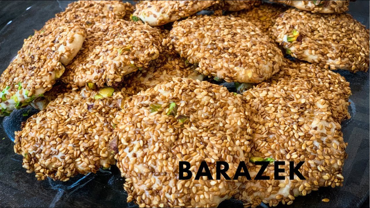 طريقة تحضير البرازق Syria Sweet Barazik/Barazek recipe//Bangla recipe//Sesame Cookies//Spicy Sadia