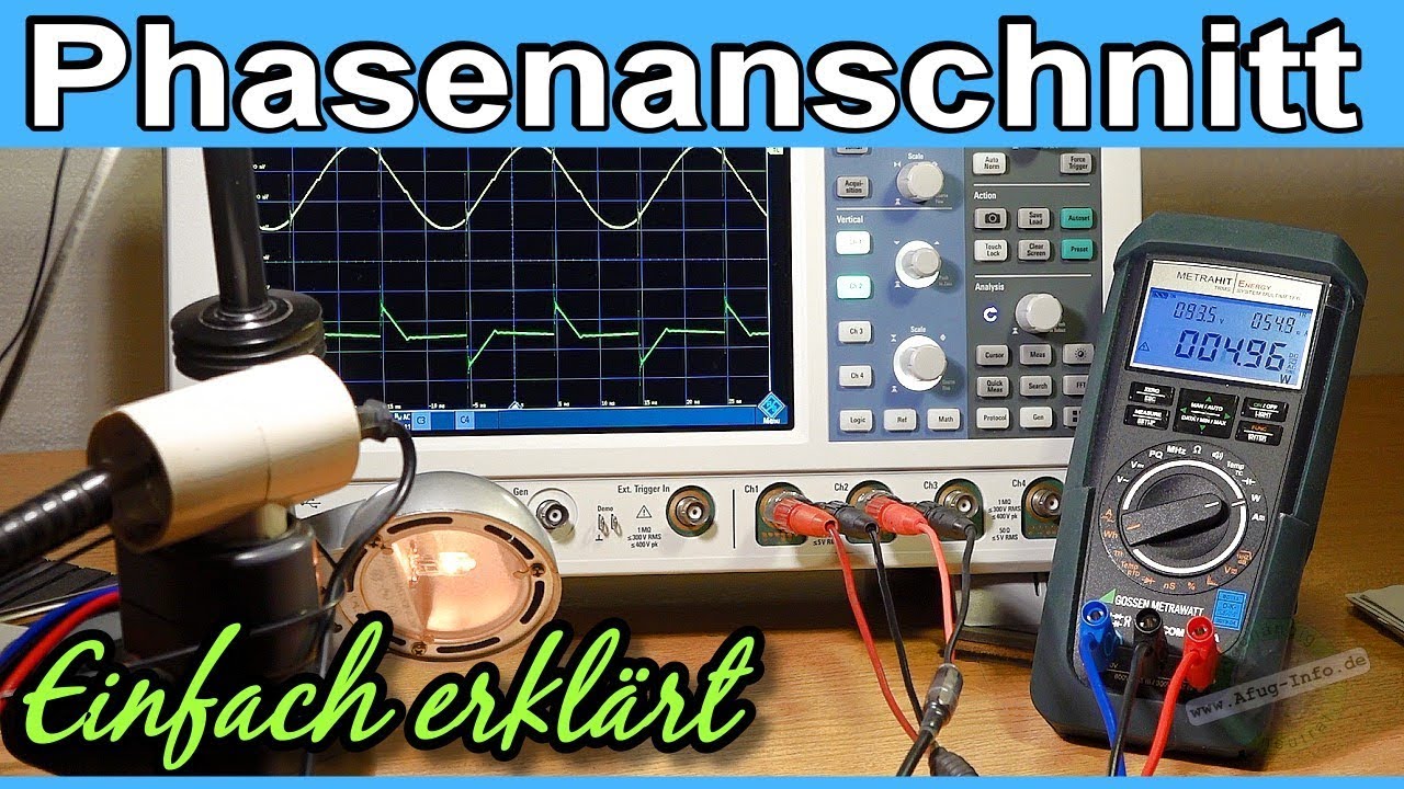 Phasenanschnittsteuerung Funktionsweise - einfach erklärt - Funktion, Aufbau, berechnen | Tutorial