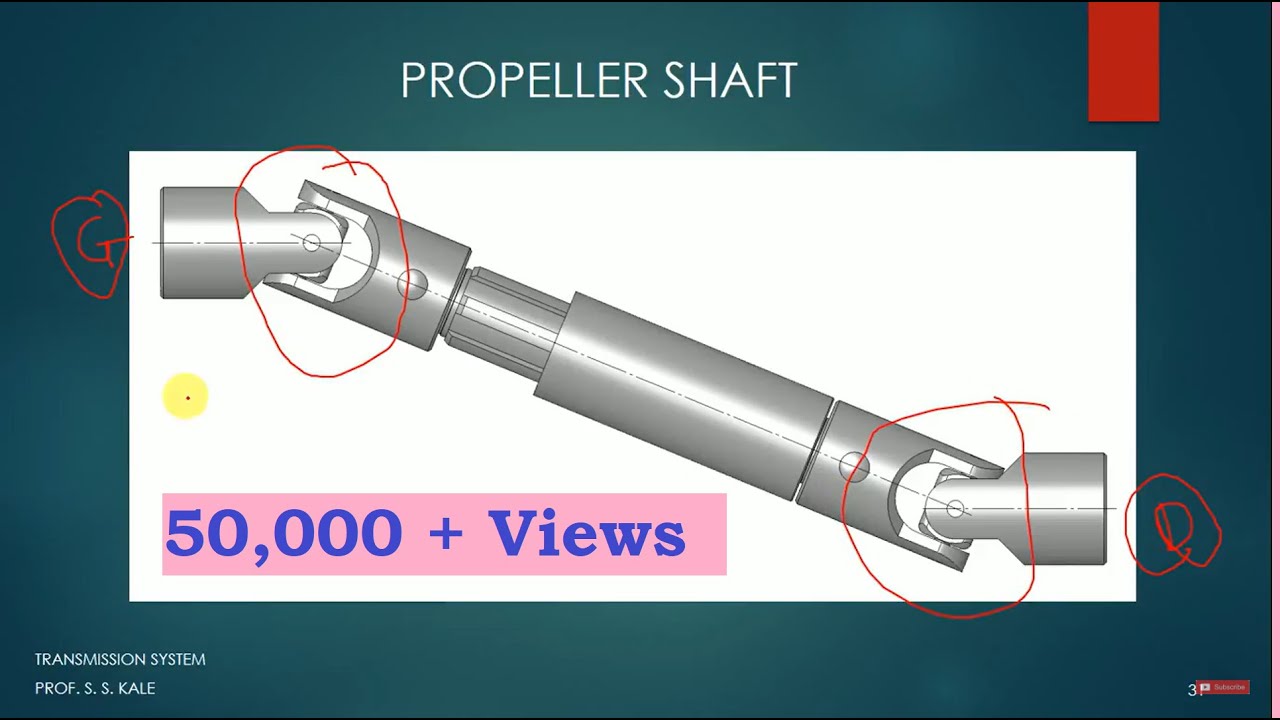 Propeller Shaft, Universal Joint