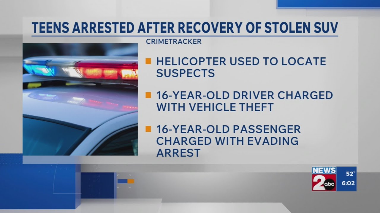 Teens arrested after Metro police recover stolen SUV
