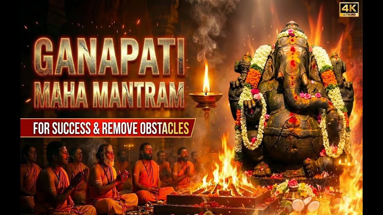 Ganapati Mantra 108 Times | Om Gam Ganapataye Namaha | Obstacle Removal