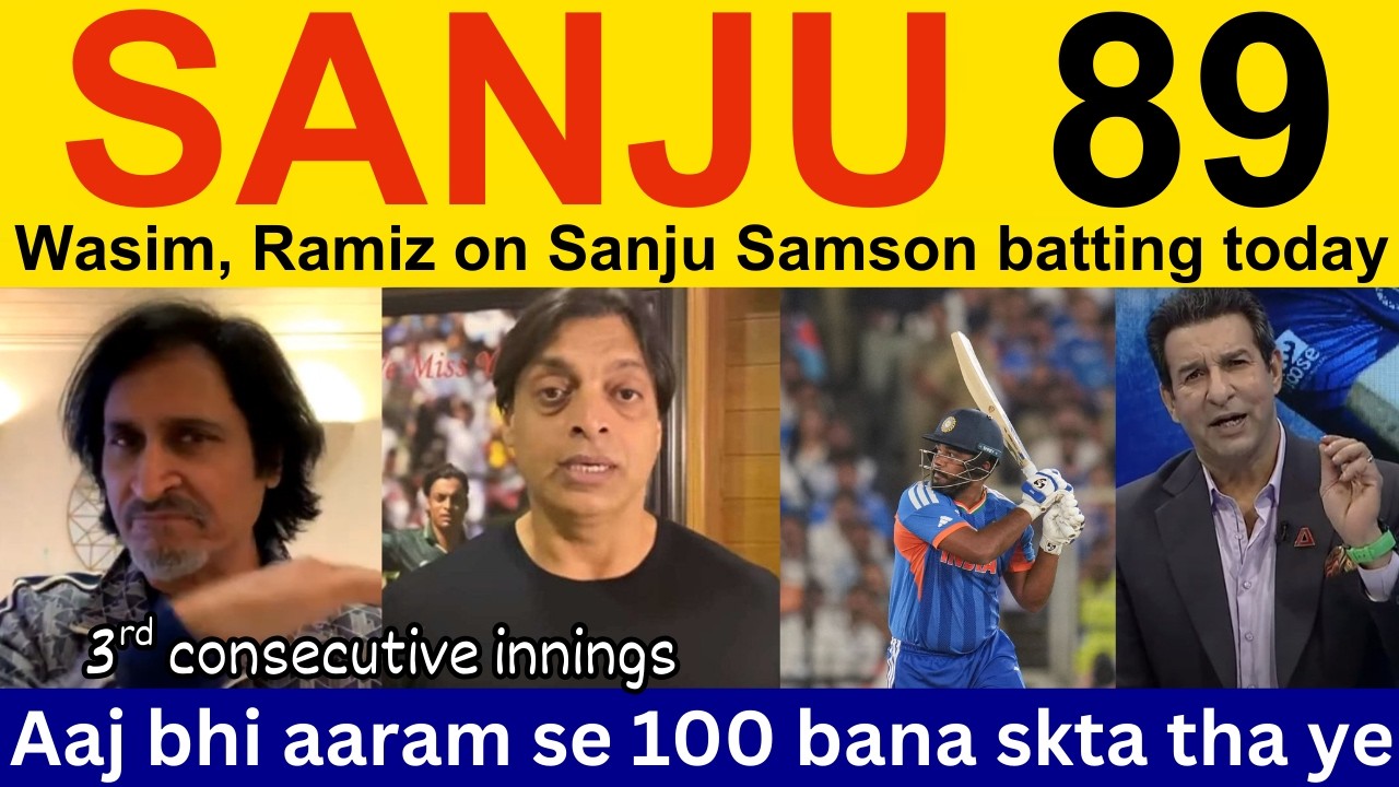 Wasim Akram latest on Sanju Samson batting vs NZ T20 WC | Ramiz Raja, Shoaib Akhtar on IND vs NZ