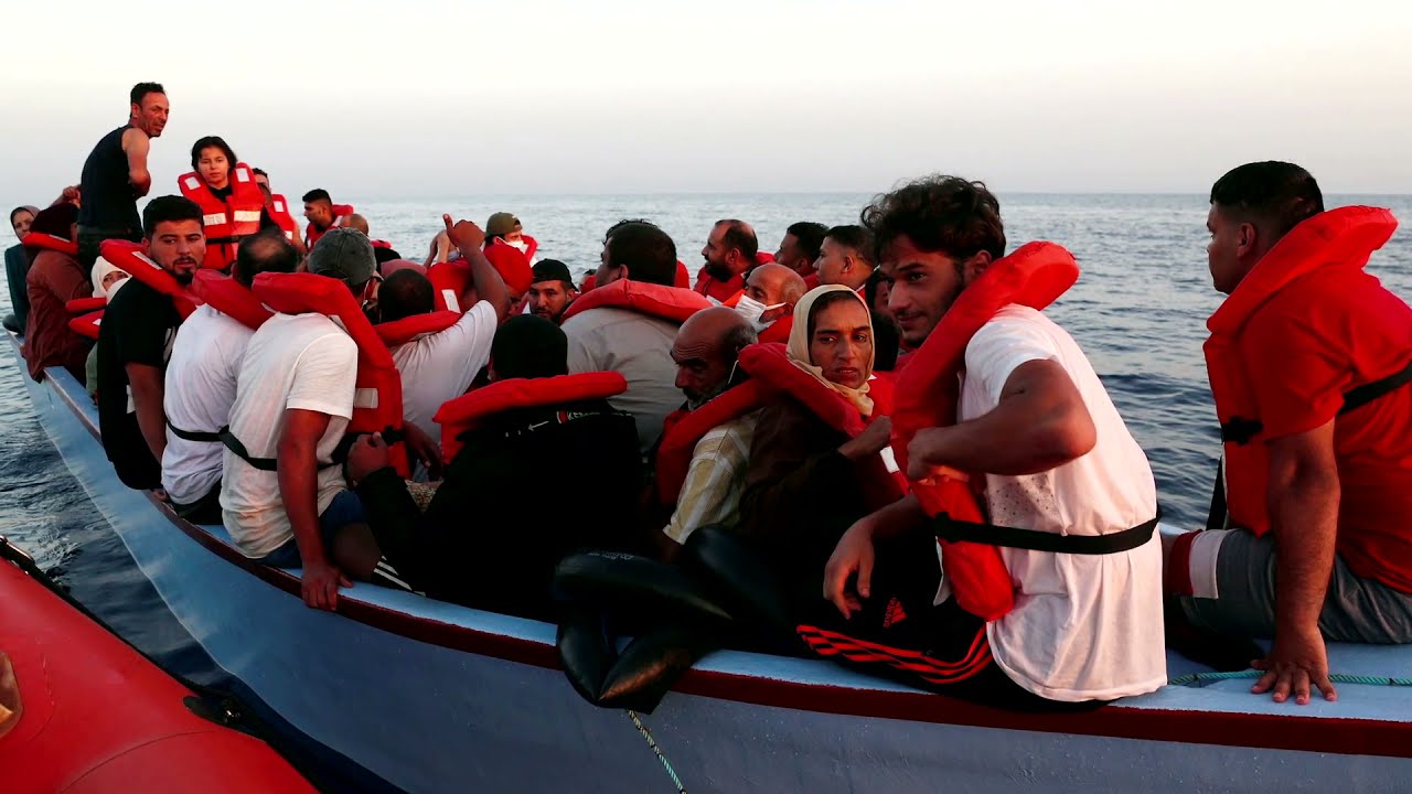 WARNING: GRAPHIC CONTENT - NGO rescues nearly 100 migrants in Mediterranean