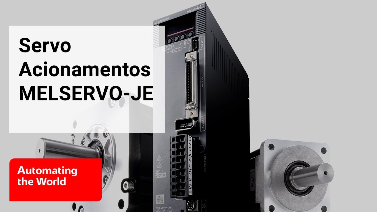 Conheça a Série MR-JE: Servo motores de alta performance