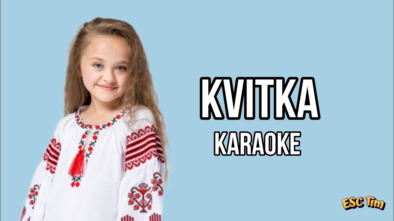 Anastasia Dymyd - Kvitka | Karaoke Version (Instrumental) 🇺🇦