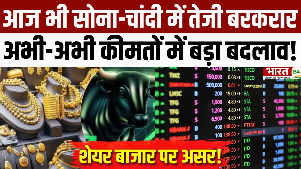 Silver Gold Price Hikes : आज भी सोना-चांदी में तेजी बरकरार | Gold Price Today | Silver Price Today