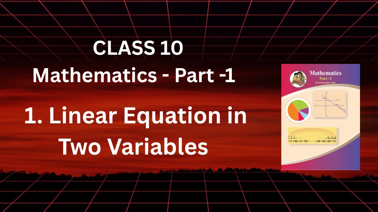 1. Linear Equation in Two Variables (Class 10 ) (Algebra)  Part 3