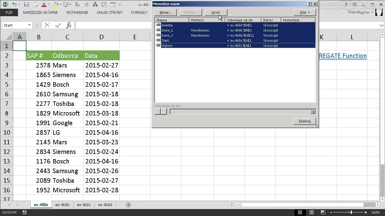 excel-460 - Tworzenie nawigacji w Excelu przy pomocy nazw