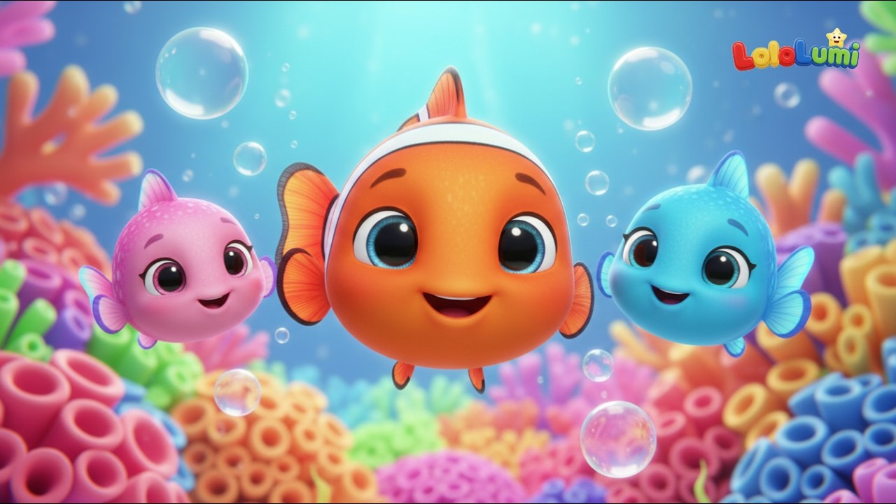 Calm Learning Fish Song for Toddlers | Counting & Kindness
