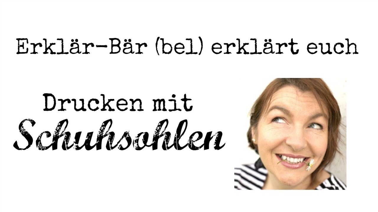 Drucken auf Stoff mit Schuhsohlen