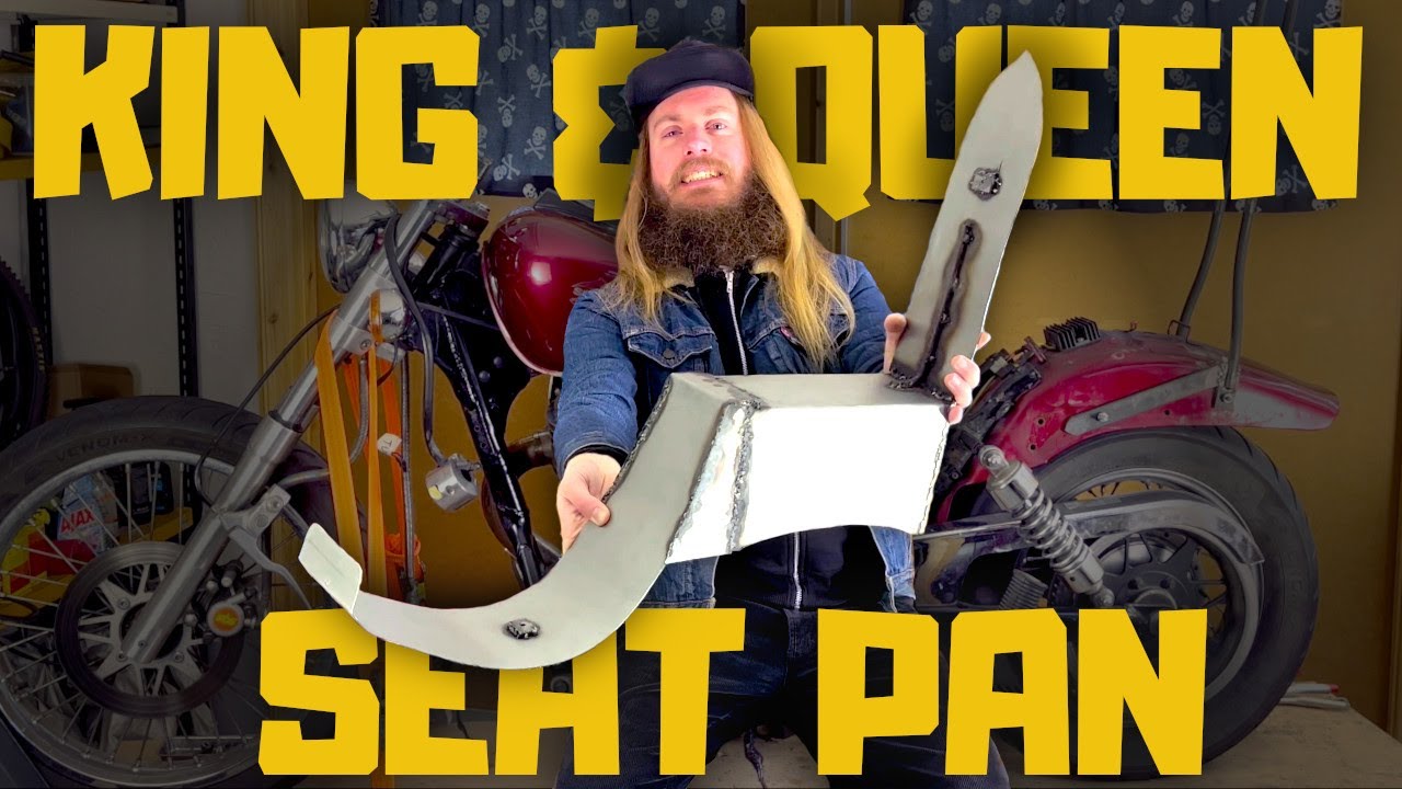Making a King & Queen Seat Pan for the Suzuki Savage Chopper