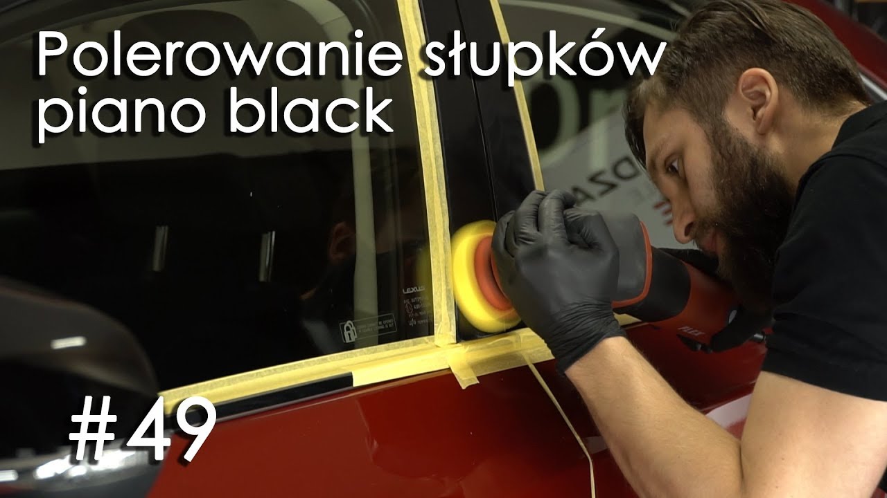 Polerowanie słupków piano black #49