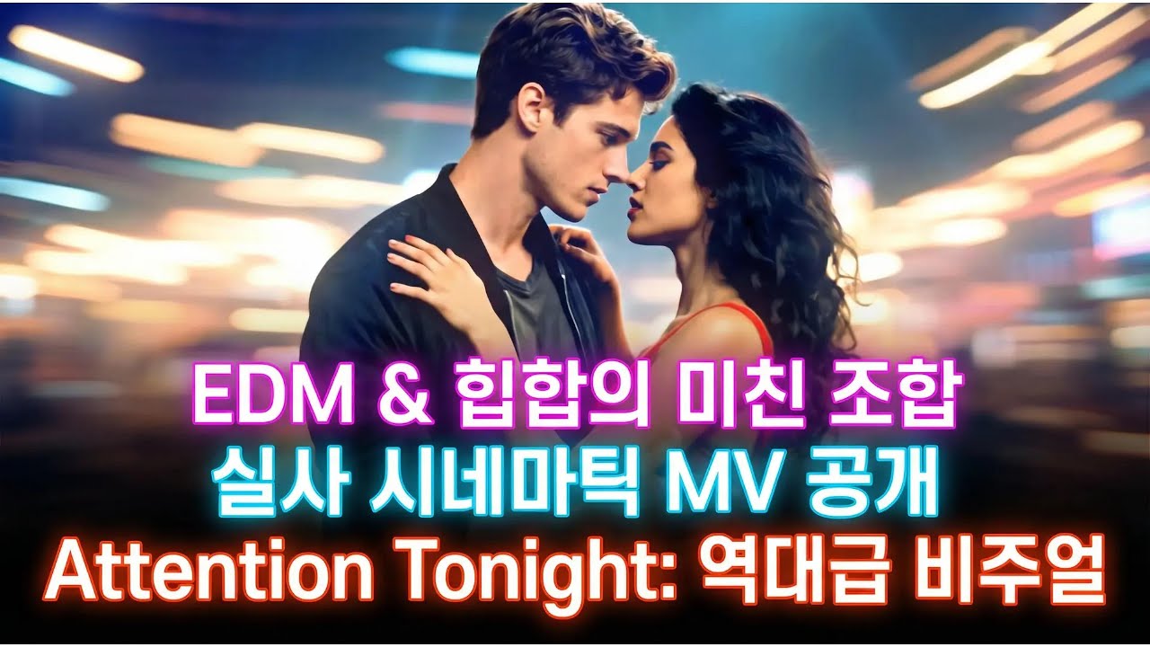 [AI MV] Attention Tonight | EDM & 힙합의 미친 조합! 영화 같은 실사 시네마틱 뮤직비디오#edm #힙합  #dj #electronicmusic