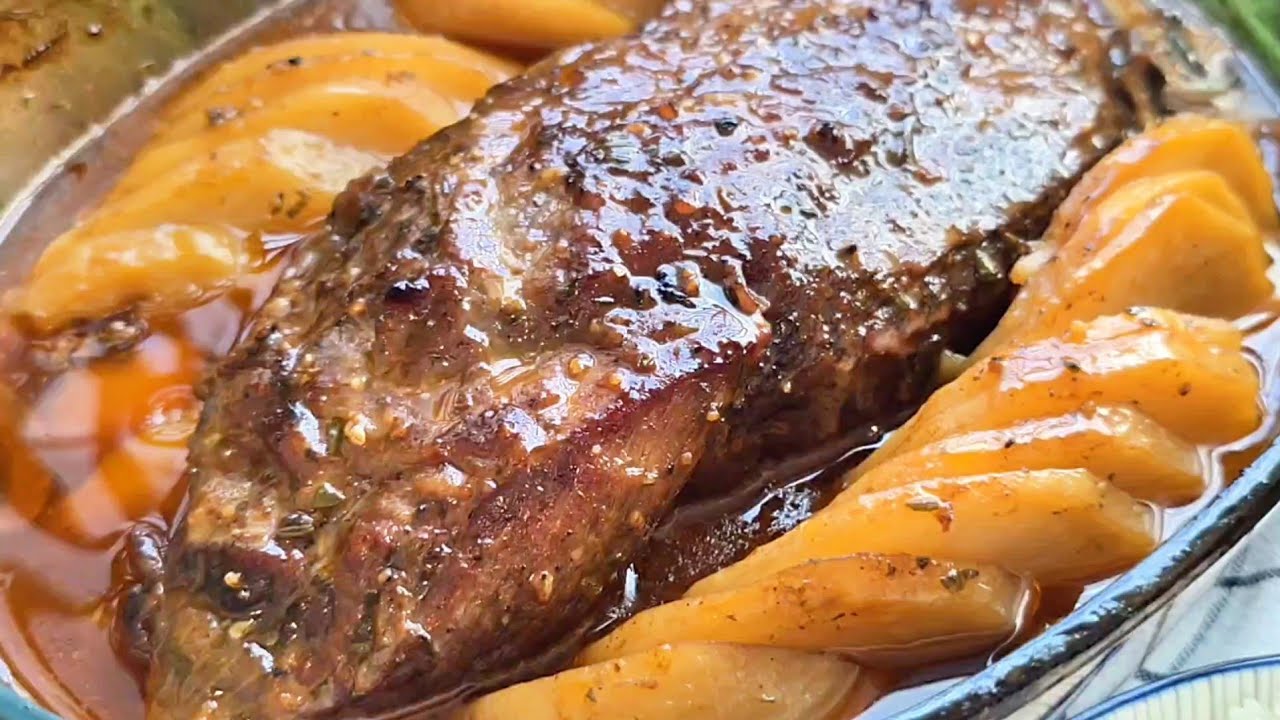 צלי בקר חגיגי שמכינים ב-10 דקות עבודה ||  Quick roast  beef in 10 minutes prep