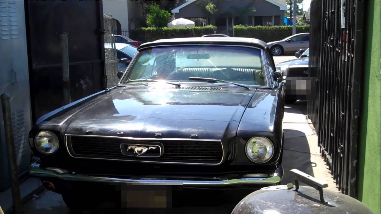 Stolen 1966 Ford Mustang Convertible Recovered by LoJack
