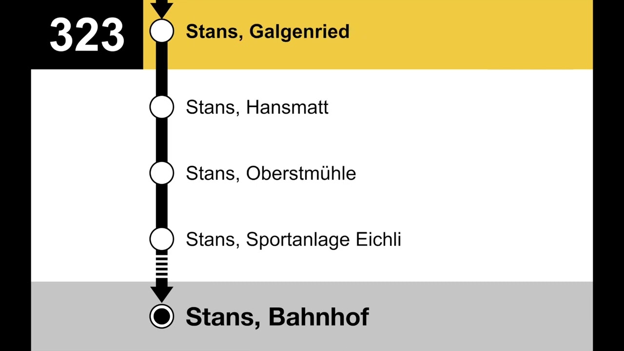 PostAuto Ansagen • 323 • Stansstad – Rotzloch – Stans