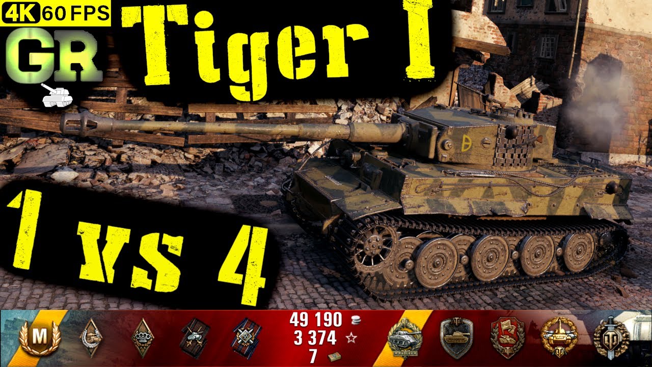 World of Tanks Tiger I Replay - 8 Kills 4.5K DMG(Patch 1.4.1)