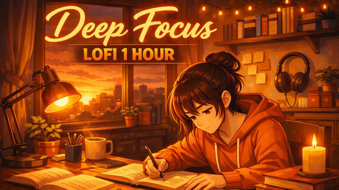 deep focus relaxing lofi music/beat 🌙 | Calm & Relaxing & 집중 | 1 Hour